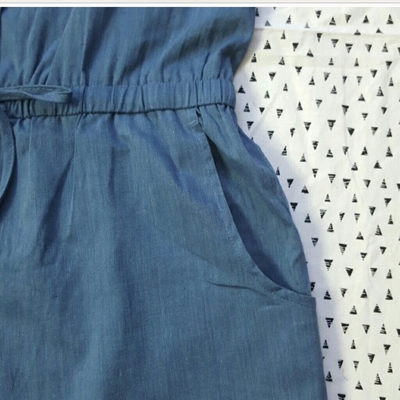 Adorable Blue Ruffle Romper - Picture 3 of 7